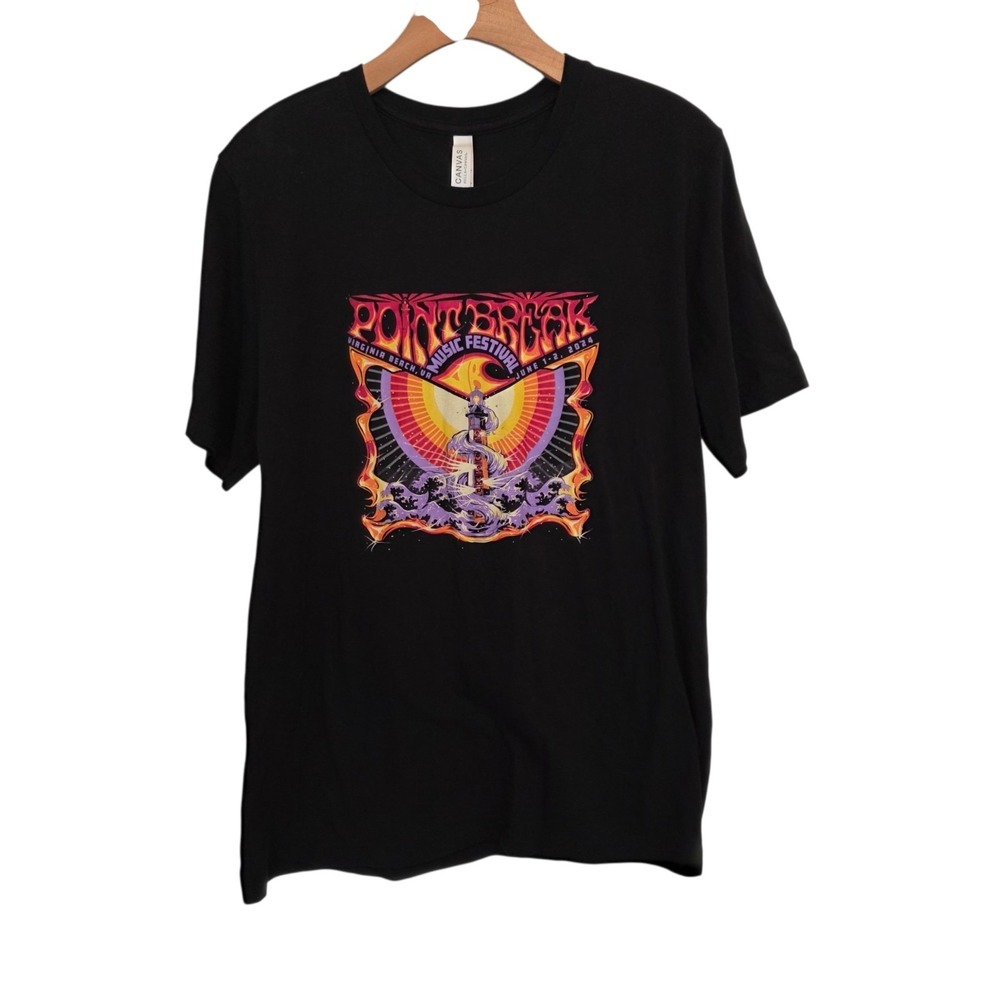 Point Break Music Festival T-shirt 2024 Virginia Beach Sublime Womens Large NEW